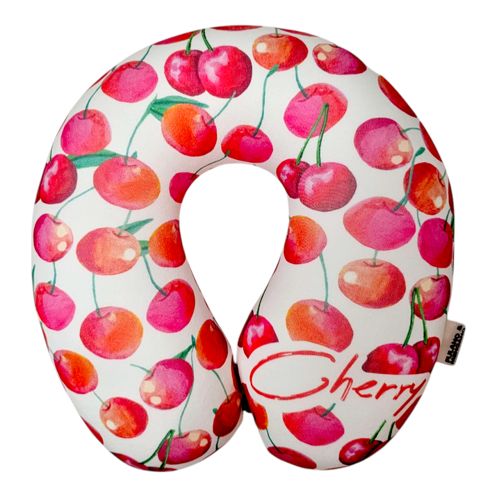 CUELLO MICROFIBRA - CHERRY BLANCO